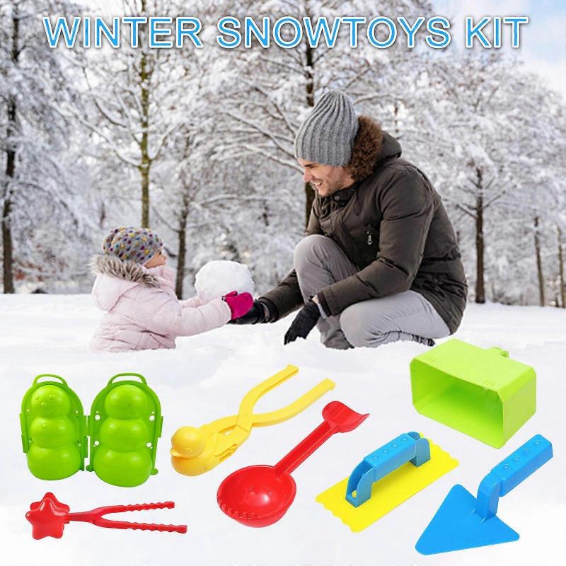 Camping Accessories Snow Snowball Maker Clip Maker Shaped Snow Sand Tool Winter Snow Toys Kit