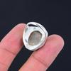 Womens day Sale 925 Silver Natural Fossil Coral Multi Stone Ring Jewelry US 8