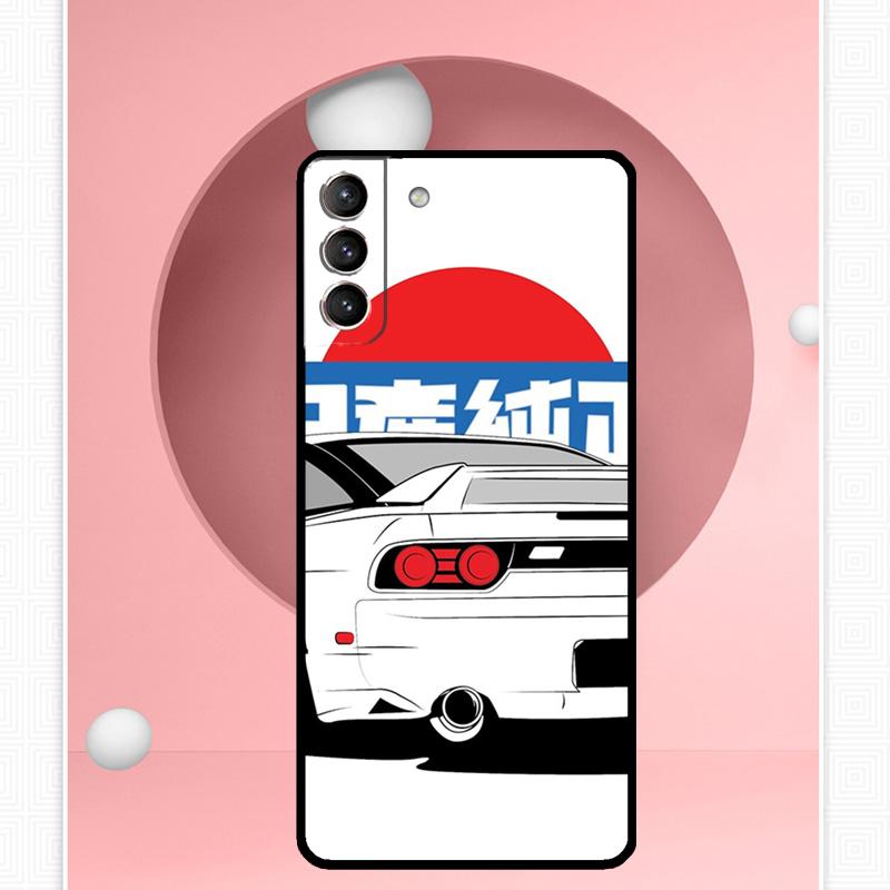 JDM Legend Drift Car Cover For Samsung Galaxy S23 S24 Ultra S8 S9 S10 S22 Plus Note 10 20 Ultra S20 S21 FE Case