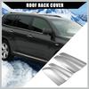 Upper/Roof Rack Rails End Cap Protection Cover Shell for Toyota Highlander 2008-2013 / Rails End Covers Shell Cap / 4 Pcs/Silver Tone White