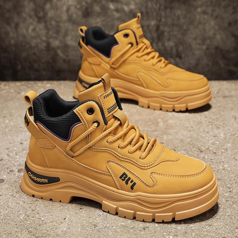 Martin Boots Men'S Shoes Men'S Tooling Non-Slip Thick-Soled Tooling Casual Labor Insurance Trendy Shoes