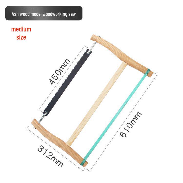 Vintage Οικιακό Υπαίθριο Χειροπρίονο για Ξυλουργική - Παλιομοδίτικο Εργαλείο Πριονιού Σκελετού