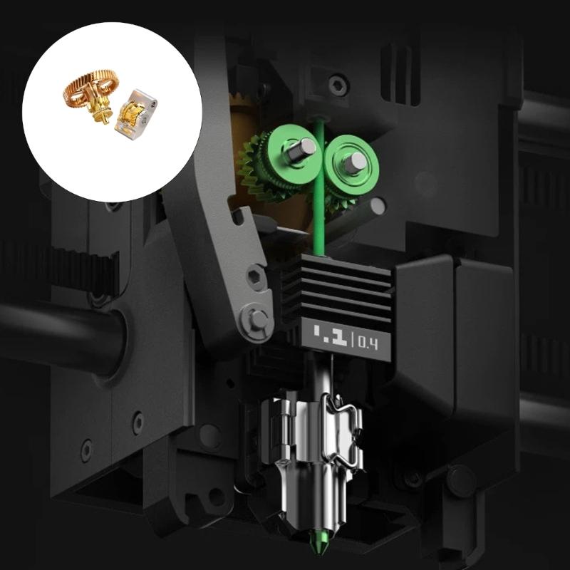 Extruder Gear Kit Hardened Steel All Metal Drive Set with Aluminum Idler Arm for P2S 3D Printer Filament Feed Repair