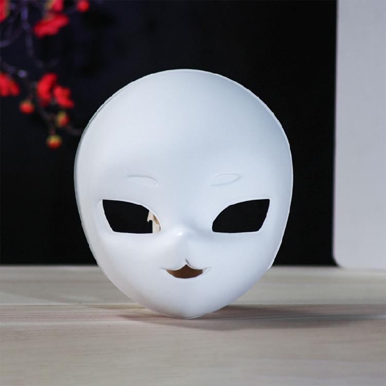 Plastic Hand Paint Mask for Halloween Cosplay Party Kid Birthday Supply