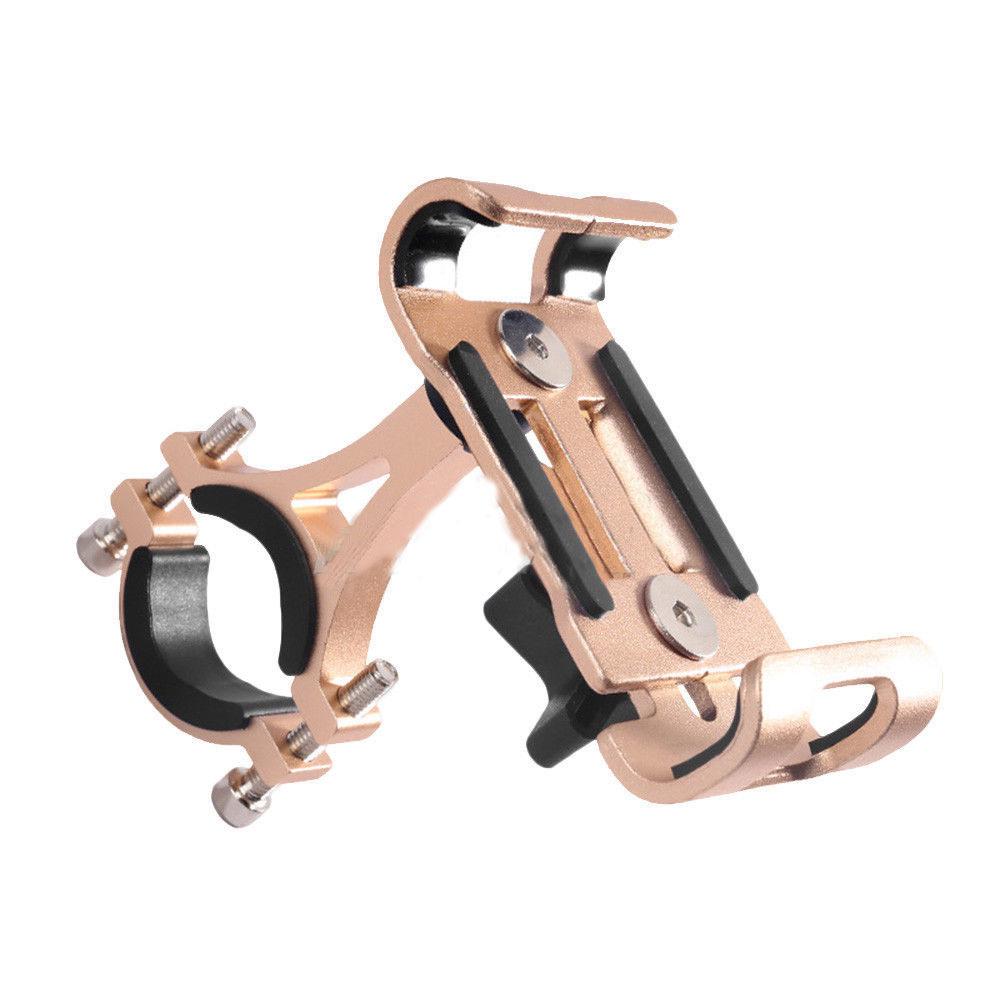Metal Motorcycle Bike Phone Holder Aluminum Alloy Anti-slip Bracket GPS Clip Universal Bicycle Stand Support for All Smartphones