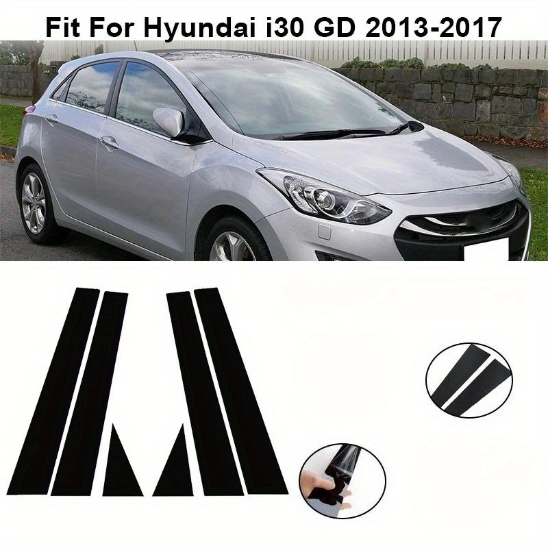 6Pcs Car Door Window Pillar Posts Trim Cover Sticker For Hyundai I30 GD/Elantra GT 2013 2014 2015 2016 2017 Auto Exterior Parts