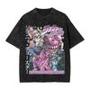 2026 Hot Sale JOJO Bizarre Adventure Gyro Zeppeli T Shirt Men Vintage Washed Oversized Tees Anime Graphic T-shirts Streetwear Cotton Tops Men Women