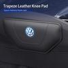 Car Leather Knee Pad Inside Knee Cushion Comfortable For Volkswagen VW Scirocco Jetta Beetle Golf Passat Polo Tiguan Sharan
