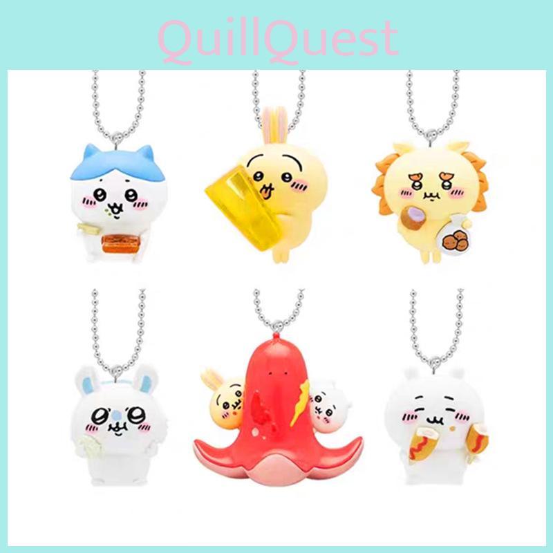 Entzückende PVC-Selbstironische Bärenfigur Essensserie Usakichi Gii Kawawa Schlüsselanhänger