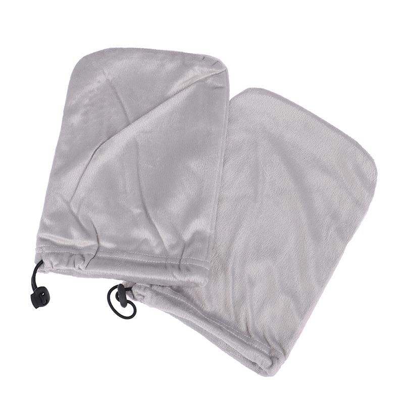 

1 пара парафиновых варежек для защиты от тепла, восковых перчаток для рук, спа--инструменты для нейл-арта серый