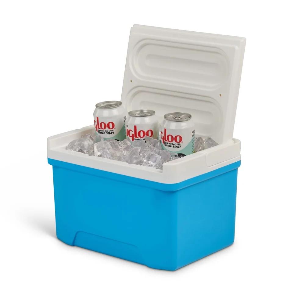 9 QT Hard Sided Cooler Ice Chest with Elevated Design Portable Lunch Storage Reversible Tray Lid Outdoor Activities