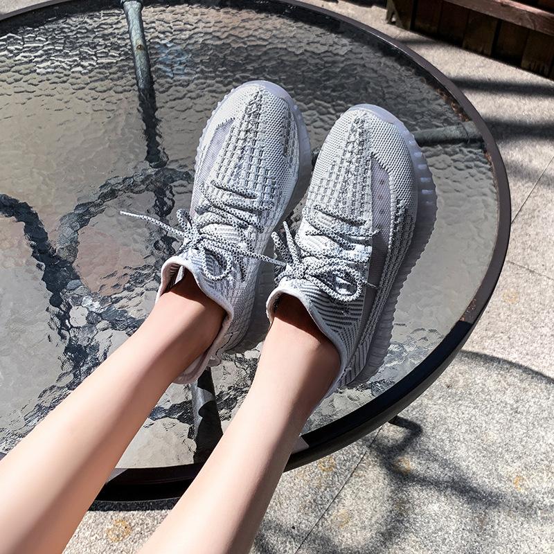 Popular coconut shoes, sports shoes, mesh shoes 2025 new autumn and winter black breathable soft-soled casual versatile mesh shoes