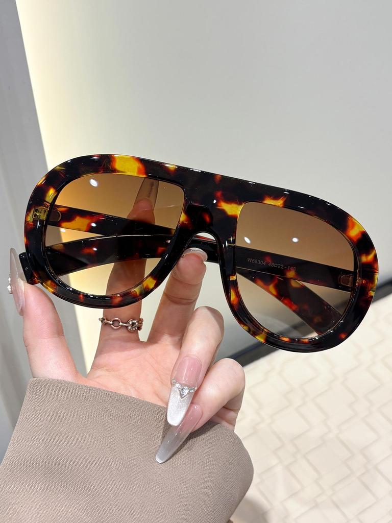 Oversized Aviator Internet Beroemdheid Zonnebrillen: Europese/Amerikaanse Stijl, Hip Hop Persoonlijkheid, High-End Gevoel voor Vrouwen