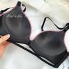 Seamless Wireless Push Up Bra Ribbed Invisible Bra For Women
