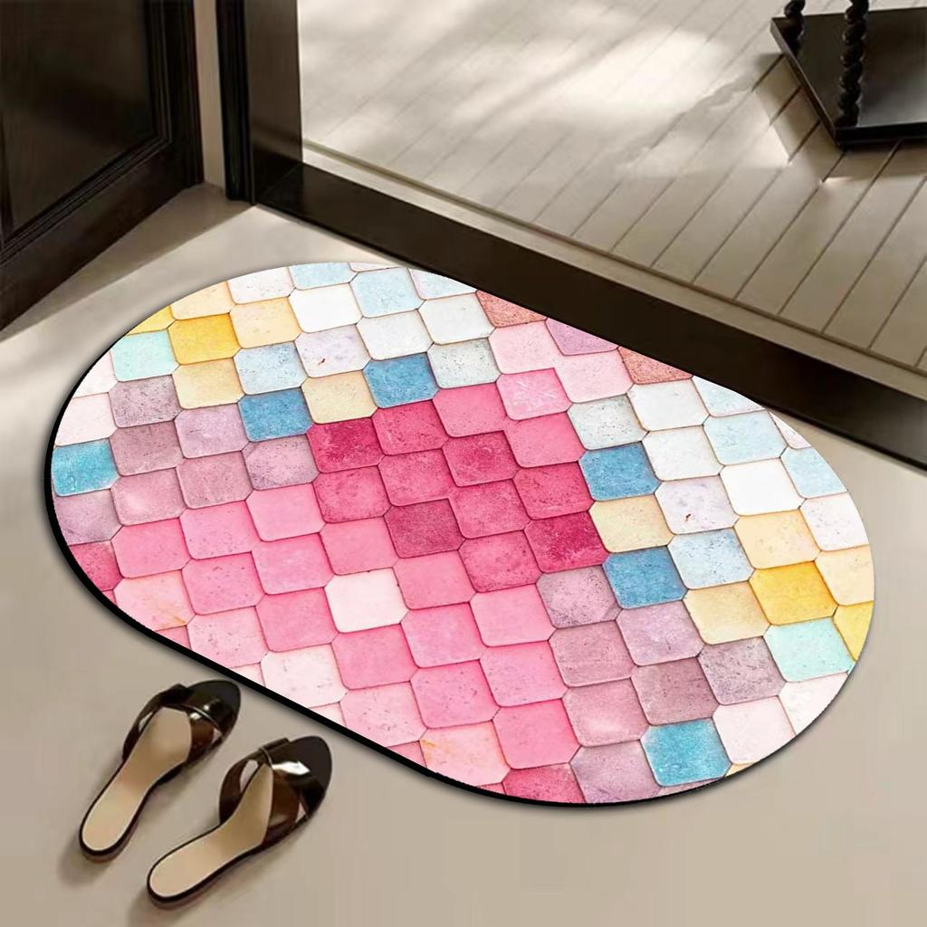 Bathroom Floor Mat, Diatom Mud, Strong Absorbent Mat, Quick-drying Non-slip Foot Mat At the Bathroom Door