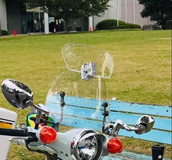 Chelhead Motorcycle Extended ABS Adjustable Front Windscreen with Installation Universal Fit for BMW F800 Transparent Windshield, Material,