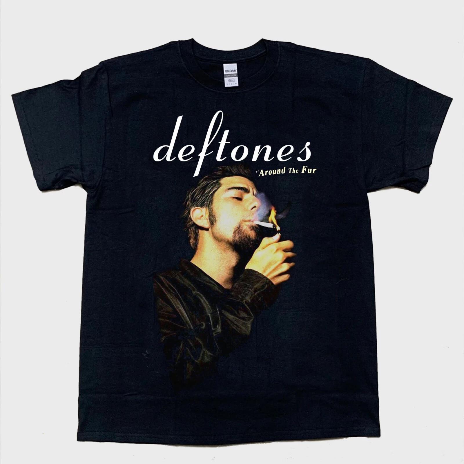 Chino Moreno Smoking Deftones Music Band T-shirt Black Gift For Fan XXXL