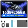 DigiLand Android 14 Tablet 2025 Edition Android Tablet 90Hz Gaming Tablet Widevine L1 YouTube Netflix 1080P 5G 7500mAh OTG 11-inch - 16GB+128GB