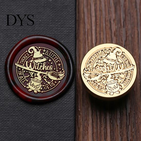 Pumpkin Wax Seal Halloween Themed Brass Stamp Head, Ghost Witch Bat Engraved Hand Account Decoration Sealing Replacement Head for Envelope Journal