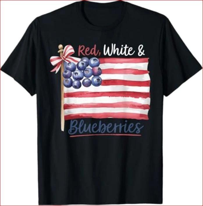 Red, White and Blueberries for Supporters for Men Women T-Shirt L