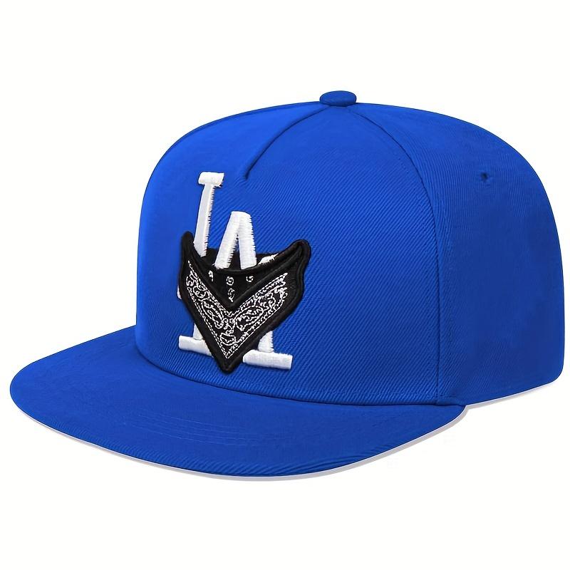 

Модная кепка с надписью Snapback Hat Black Visor Adult Hip Hop Caps Outdoor Sun Hats Adjustable Baseball Cap синий