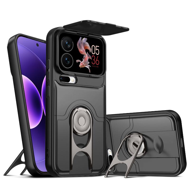 Soft TPU+Hard PC 360 ° Rotating Metal Holder Armor Phone Case For Xiaomi 17 Pro Max 14T 15T Pro 15 Ultra Pro Bumper Back Cover