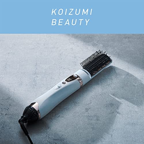 Koizumi Curling Dryer, Negative Ion, Large Air Volume, 1000W, Automatic Hot/Cold Switching, 3 Types of Brush, Hair Set, Styling, White KHC-5050/W