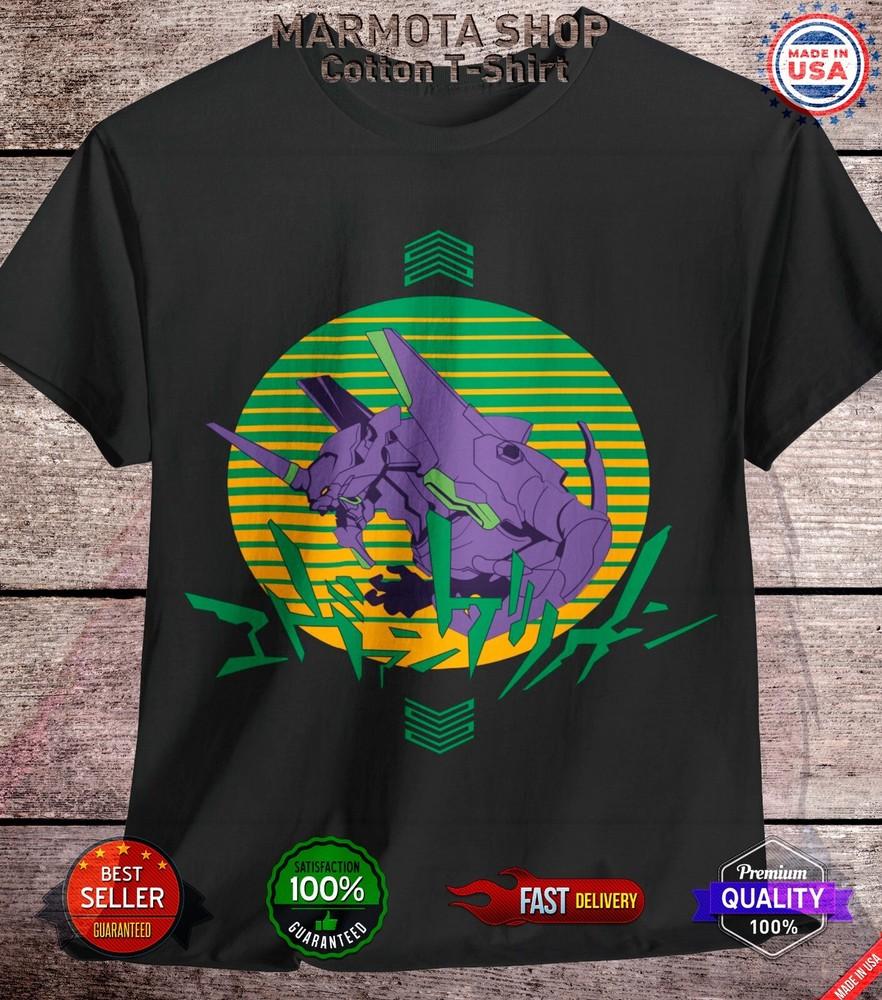 

EVA 01 Neon Genesis Evangelion Shirt Japanese Anime Manga NERV T-Shirt Tee 3XL
