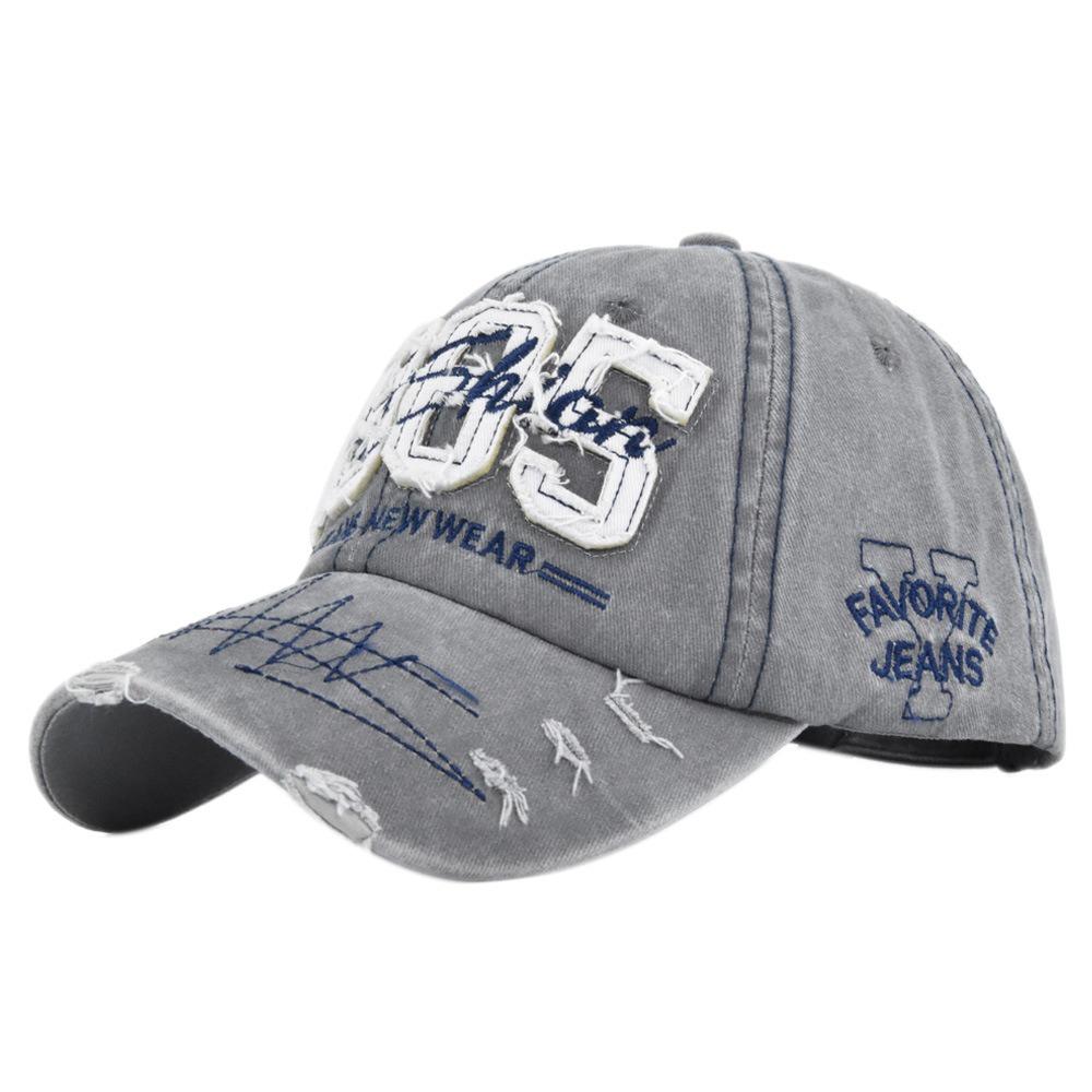 Hip-hop Distressed Faded Cap Adjustable Sunscreen Hats Man Women Outdoor Sports