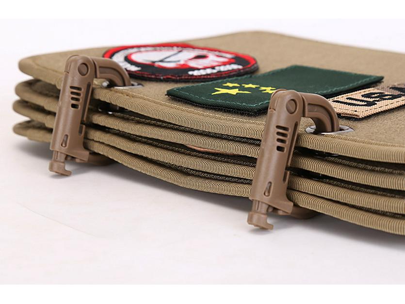 Velcro Tactical Patch Display Board - Military Fan Armband and Storage Organizer