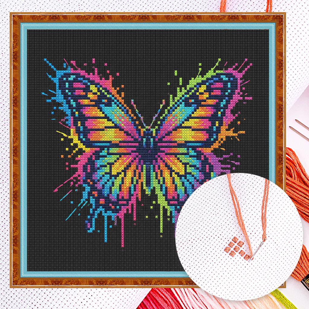 Tier Voll 14CT DIY Zählstickerei-Set für Erwachsene Heimdekorations-Muster Kunsthandwerk-Kits 11,81x11,81 Zoll