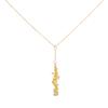 Creative Colorful Raw Crystal Pendant Necklace, Ins Trendy Clavicle Choker