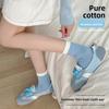 Female Spring and Autumn All-match Personality Pure Cotton Heel Cloth Label College Wind Tube Stack Socks
