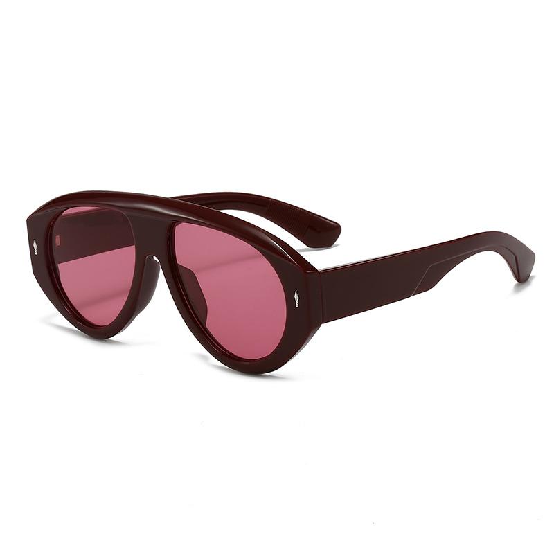 High Quality Fashion Oversized Vintage Luxury Sunglasses Women Men Travel Sunscreen UV Sunglasses