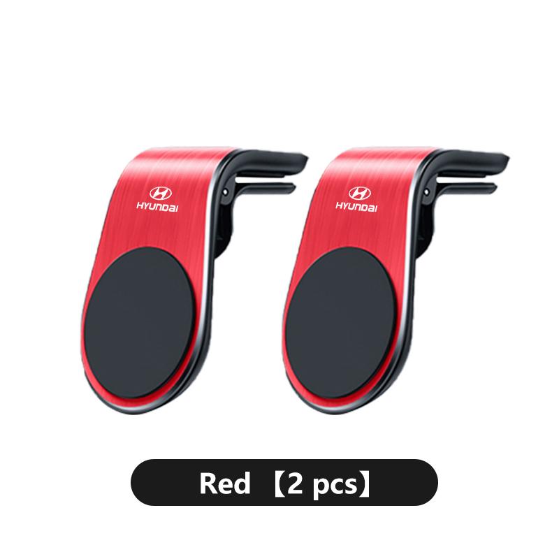For Hyundai Car Magnetic Phone Holder Air Vent Clip 360 Rotation Mobile Support Sonata Azera Coupe SantaFe Genesis Accent Creta X12