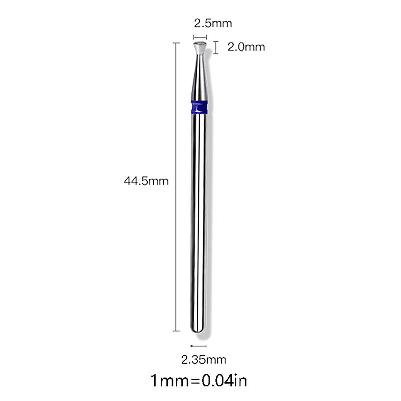 Diamond Nail Drill Bits, 3/32 Inch Cuticle Bit For Nail Drill,Drill Nails Manicure Pedicure Remover Tools For Acrylic Gel Nails
