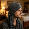 Cappello Pirata Traspirante, Fascia per la Testa Vintage con Strappi e Nastro Regolabile, Cappello Bandana in Tessuto Lavato Stile Streetwear per Uomini Donne