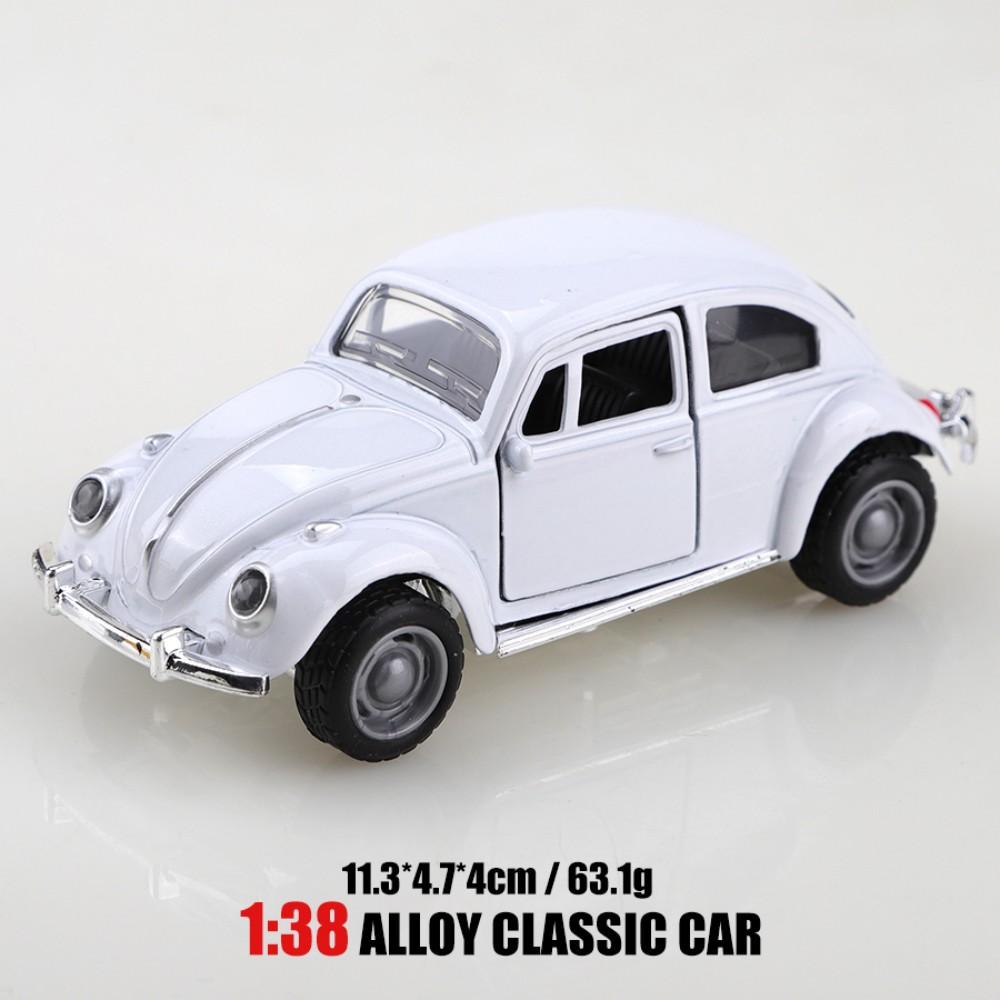 Retro Beetle Alloy Car Model Toy Exquisite Simulation for Collection Cake Decoration Gift Home Office Display