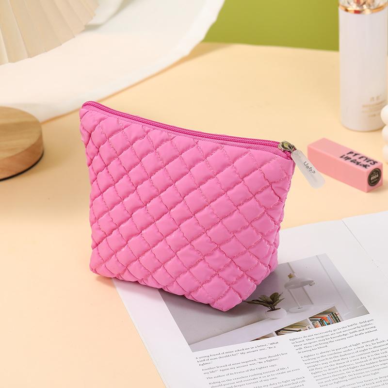 

Cute Girls Bubble Makeup Storage Bag Fashion Travel Organizer Lipsticks Cosmetic Pouch Women Portable Zipper Mini Bag Handbag красный