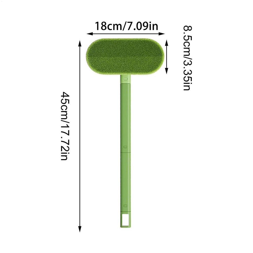 Pet Hair Remover Brush Long Handle Window Cleaning Brush Pet Cleaning Tool Manual Cat Dog Hair Remover Brush Pet Supplies зелёный