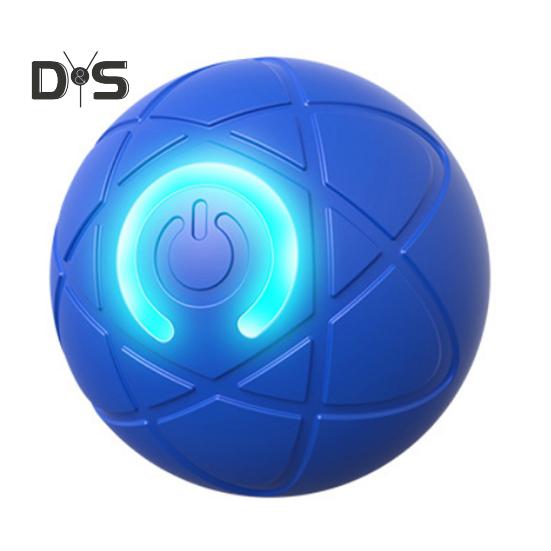 

Мяч для прыжков со светодиодной подсветкой для домашних животных, скука, снятие стресса, умный интерактивный игрушечный мяч для кошек и собак, перезаряжаемый через USB, электрический, автоматический, движущийся, трясущийся мяч для домашних животных синий