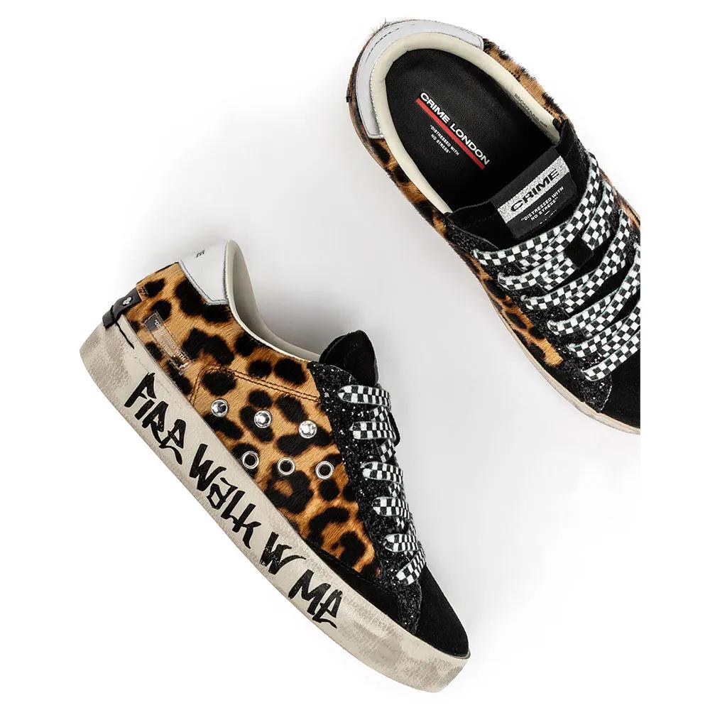 Crime London Distressed Sneakers