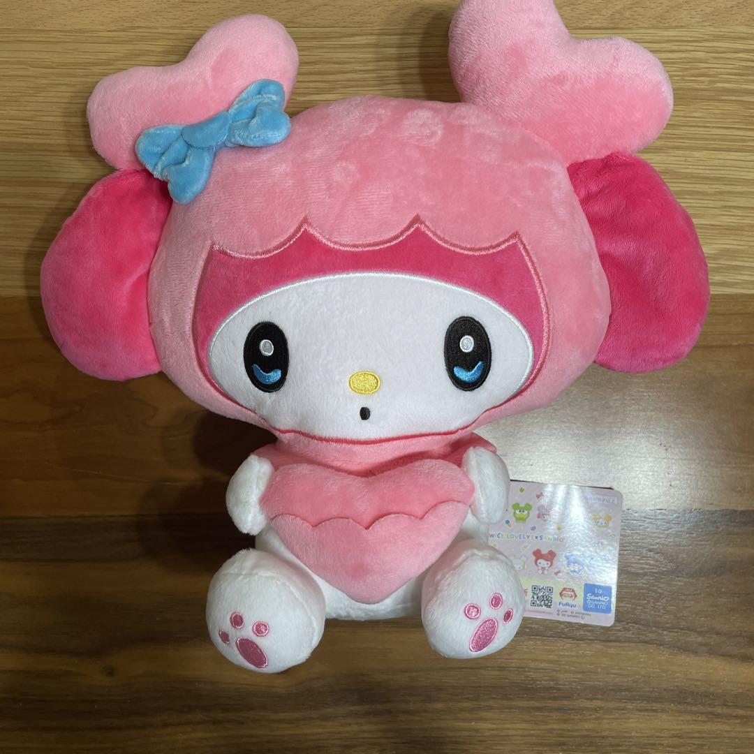 

[USED] TWICE Sanrio Pocket Big Plush Toy Momo My Melody GiGO Exclusive