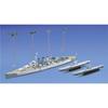 Aoshima Bunka Kyozai 1/700 Waterline Series Limited Edition Royal Navy Heavy Cruiser HMS Dorsetshire Pursuit of Bismarck Plastic Model (Manufacturer's