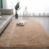 VIKAMA Nordic Style Silk Wool Tie Dyed Solid Color Long Hair Tea Table Living Room Bedroom Household Carpet Floor Bay Window Mat