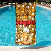Garfield Print Beach Towel Design, Soft, Lightweight. for Home Bathroom, Spa, Pool, Yoga, Surfing, Camping, Gift for Family, Friend