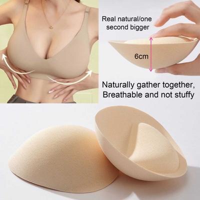 Bra Pad Ultra Thick Good Breathability Bra Insert Triangle Sponge Push Up Bra Pad