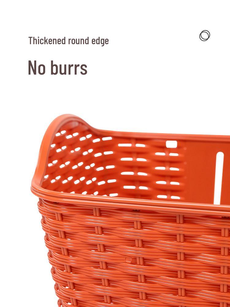 Universal Blue Front Bicycle Basket for Permanent Storage