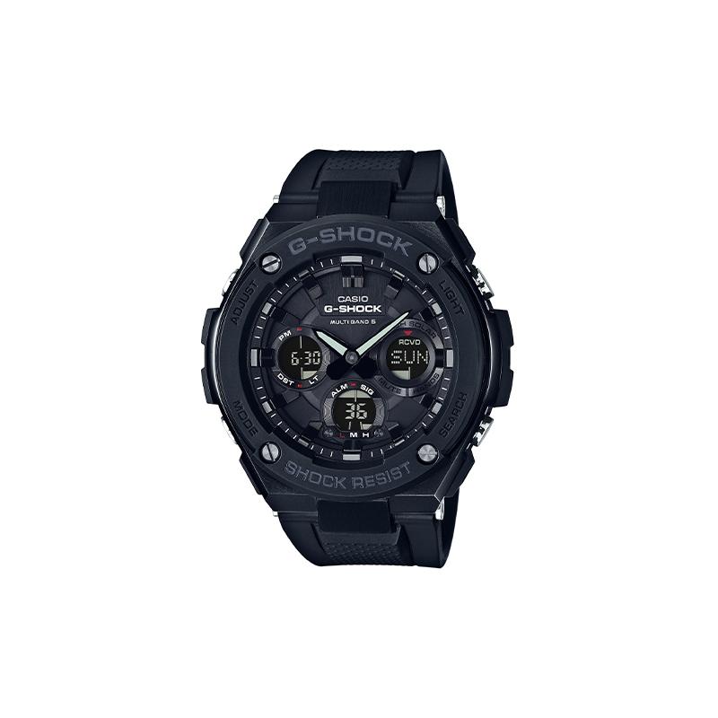 

Casio Black Men s Waterproof Quartz Watch Date Display Day Display Solar Quartz Movement Resin Strap Japanese and Korean Watch Men s GST-W100G-1B чёрный