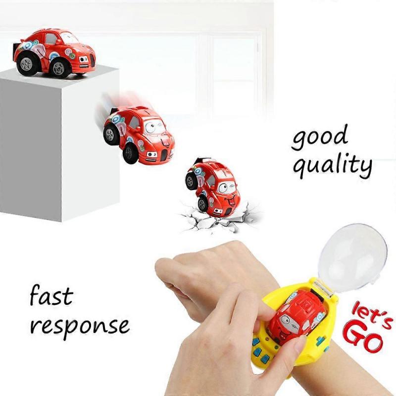 RC Mini Auto Pocket Racer Fernbedienung Niedlich Cartoon Kinderspielzeug Schwerkraftsensor Uhr Kleines Elektrisches Dual-CTRL Fahrzeug USB Aufladung
